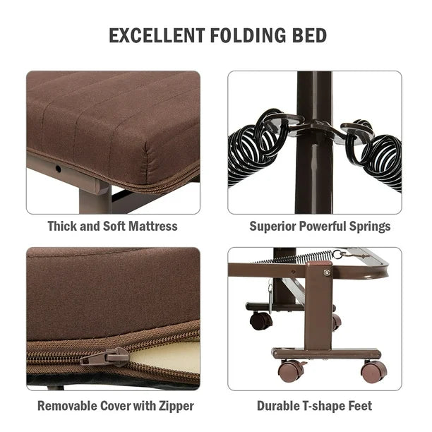 Folding Bed with Medical Mattress - Mr. Bed