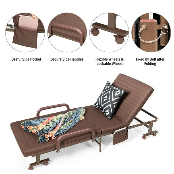 Folding Bed with Medical Mattress - Mr. Bed